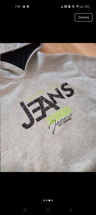 Szara bluza męska XXL