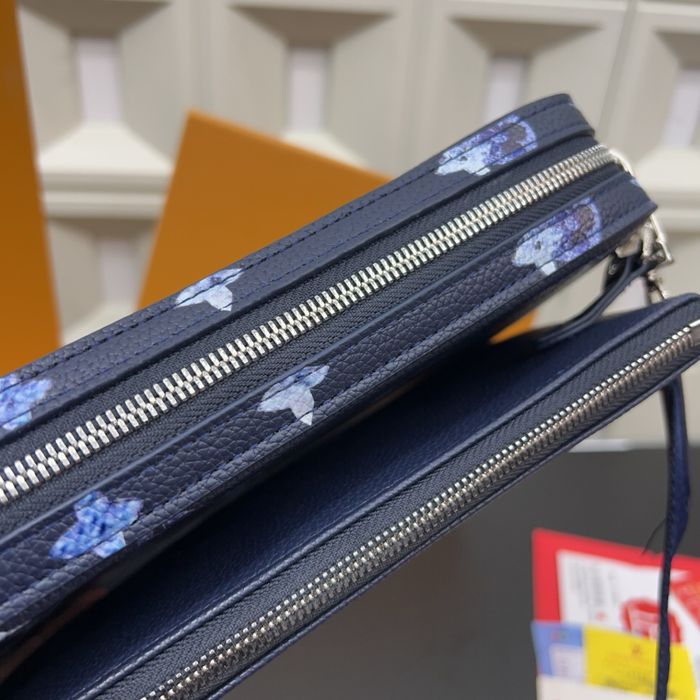 Louis Vuitton 3v1 сумка мужская унисекс синяя трио trio 3в1