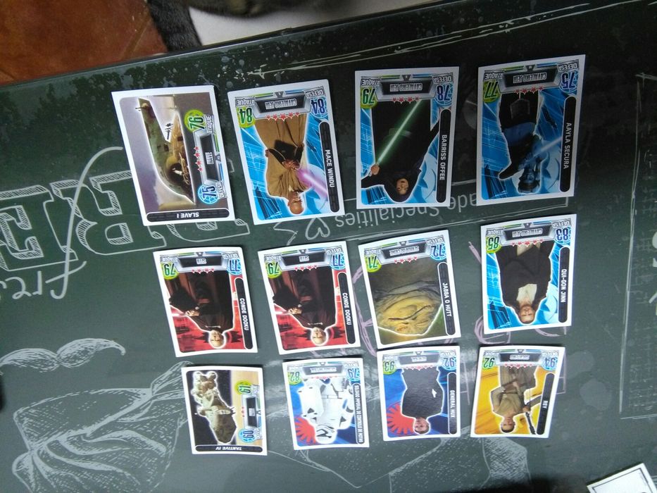 Cartas de Caderneta Star Wars Force Attax