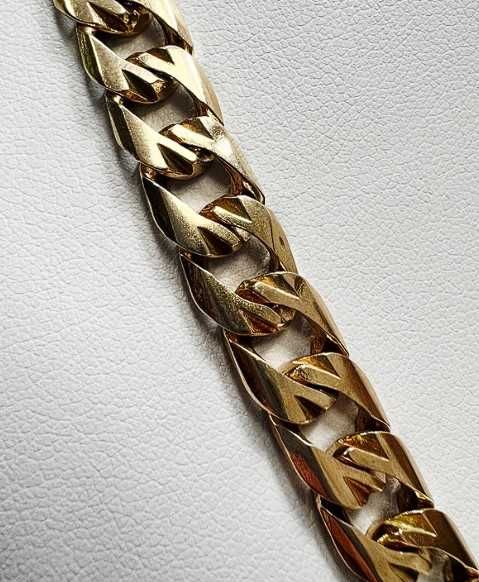 Złoty męski łańcuch próby 585 - 76,35g