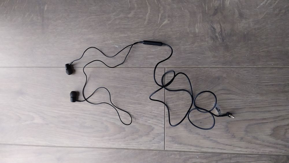 Słuchawki przewodowe pchełki z gumką oryginalne Sony