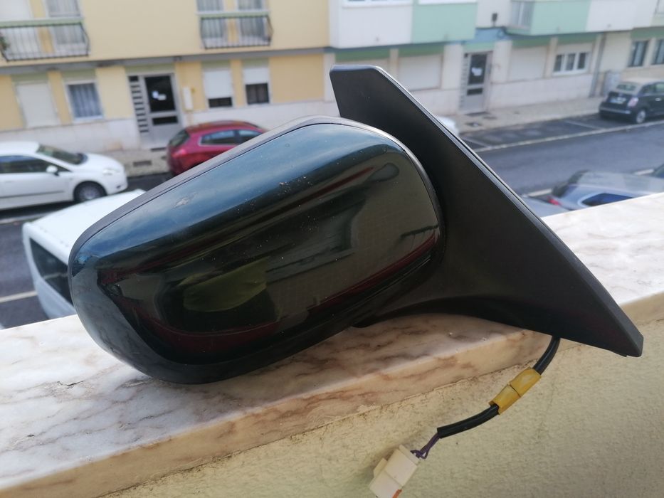 Espelho Mazda 323f verde esquerdo