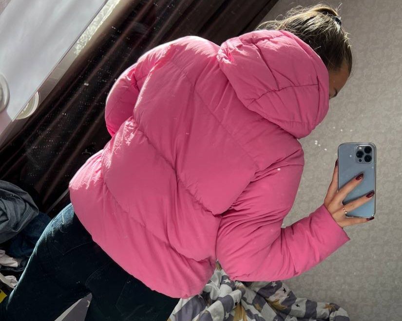 Новая зимняя куртка Champion M Pink
