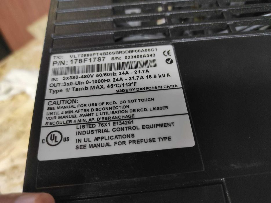 Variador de velocidade Danfoss