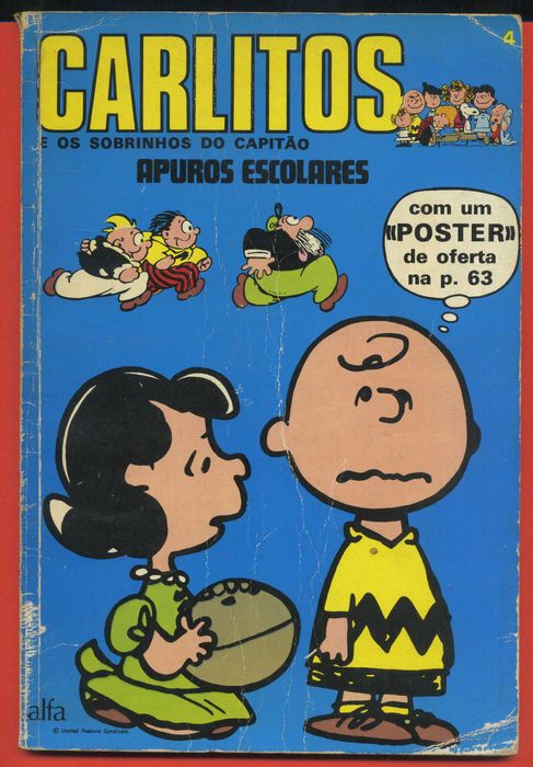 Carlitos e os sobrinhos do capitão (Snoopy), lote de 9