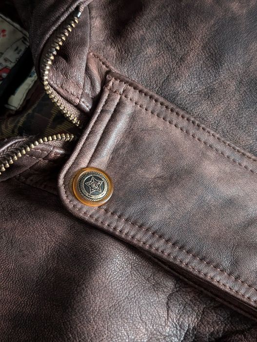 Вінтажка шкіряна куртка бомбер Heavy 57 Harley Davidson New Rock