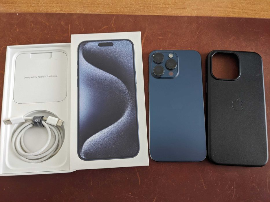 iPhone 15 Pro Max 256GB Blue Titanium Neverlock
