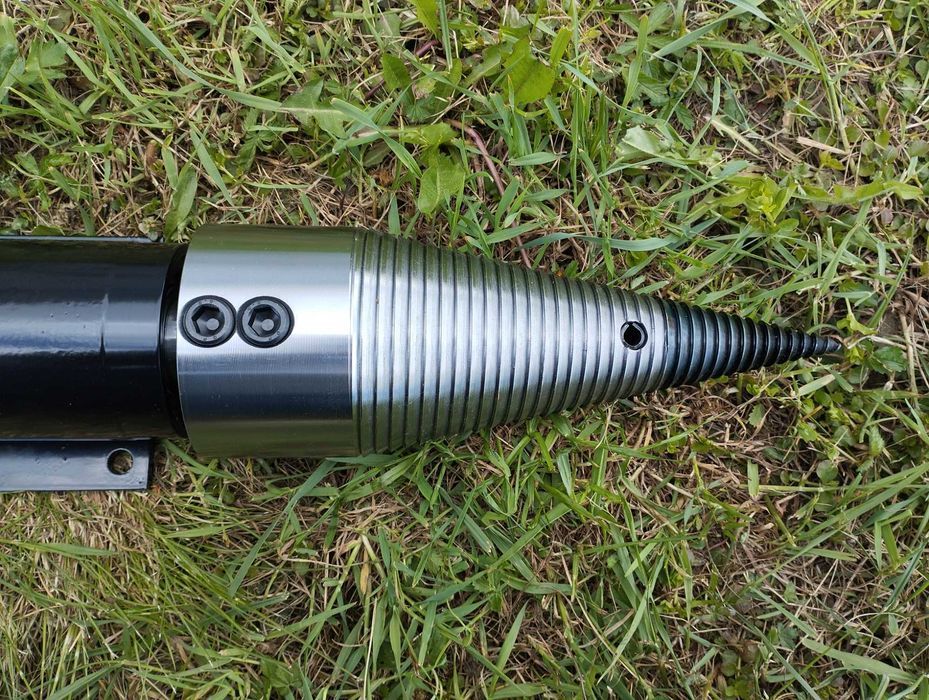 Łuparka świdrowa WOM do ciągnika 100mm / stożek / świder do drewna