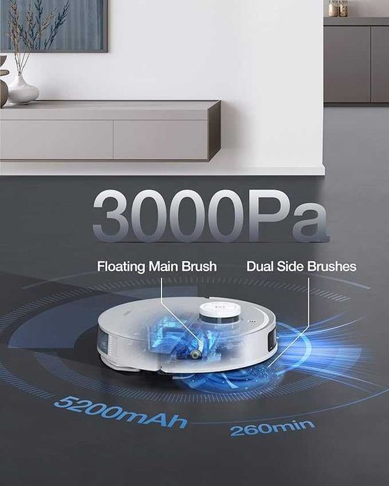 Robot odkurzający ECOVACS DEEBOT T10+ ze stacją ssącą 3,2l 3000 Pa