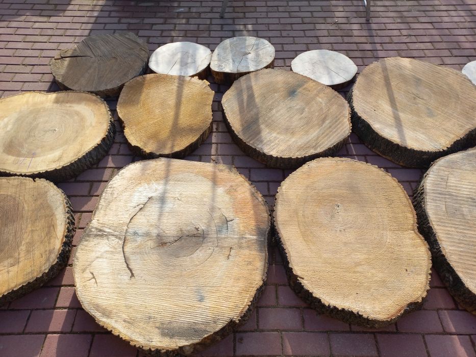 Plaster drewna duże splanowane