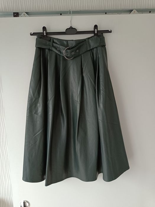 Spódnica midi z imitacji skóry