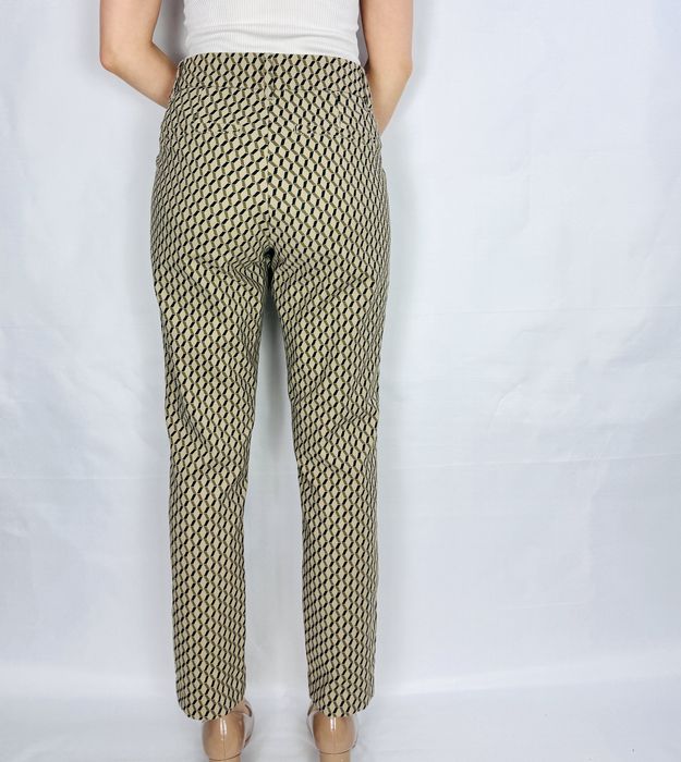 Spodnie w geometryczny wzór M 38