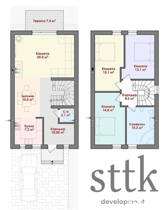Повністю зданий таунхаус 125м2 у Крихівцях