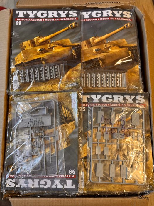 Model Czołgu Tiger- Tygrys 1/16 Hachette Kompletny 1-140 Części Nowy