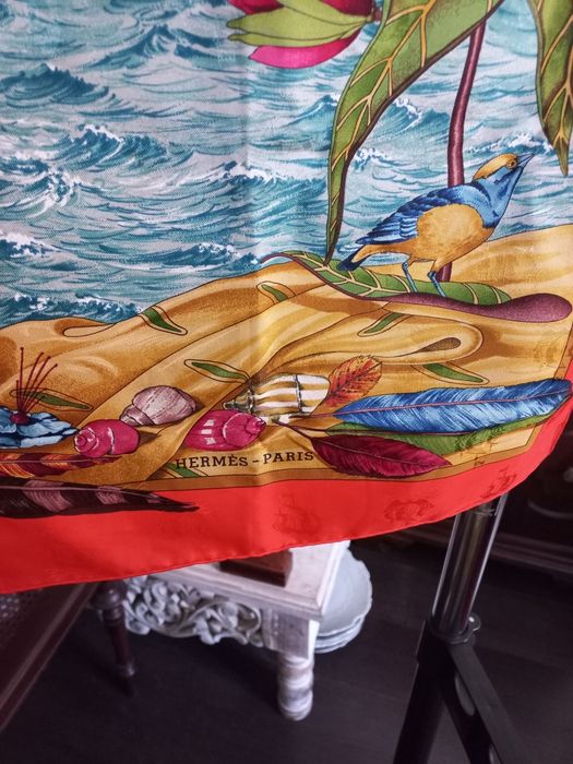 Oryginalne- 100 procent-Husty- Szale-HERMES-PARIS.-Jedwab.