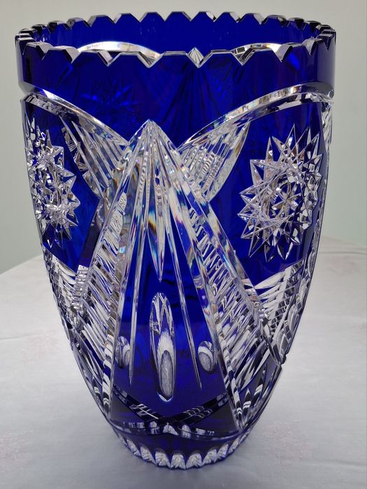 Ваза кольоровий кришталь