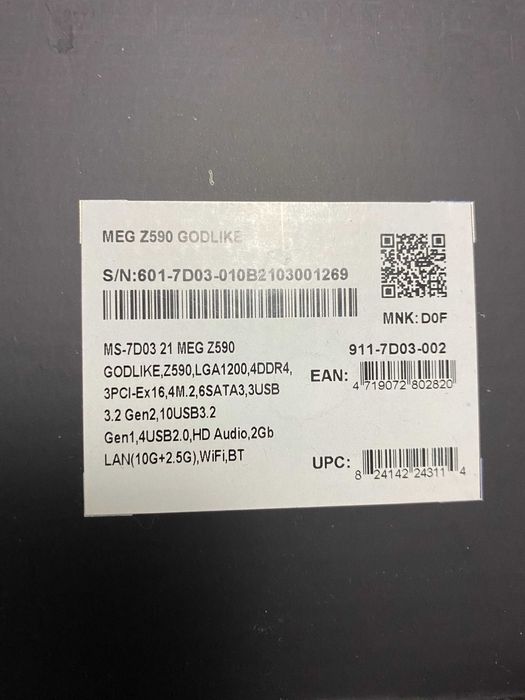 материнка MSI MEG Z590 GODLIKE + CPU i9 11900K LGA1200 + ASUS ROG 360