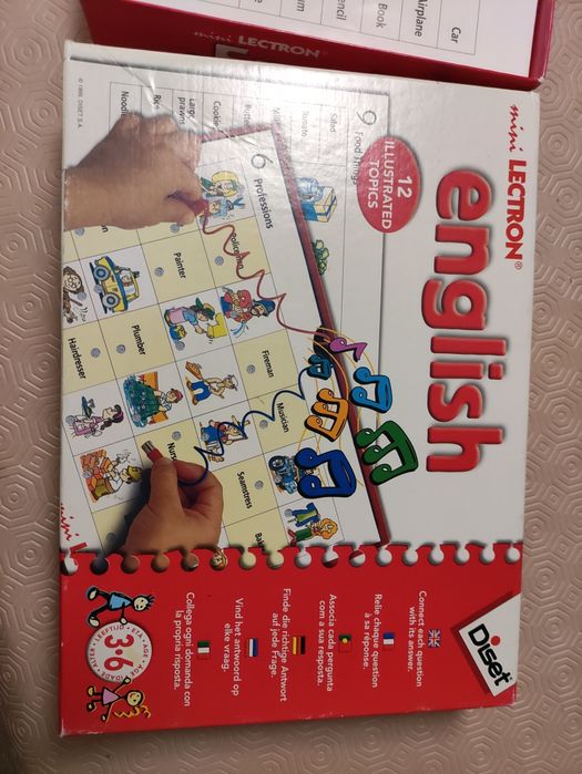 Jogo aprendizagem inglês criança Lectron Diset