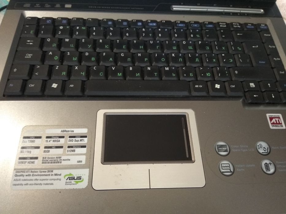 ноутбук Asus А 51