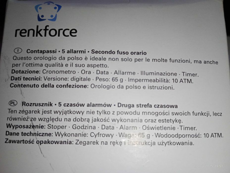 Nowy zegarek medyczny, rozrusznik, stymulator.