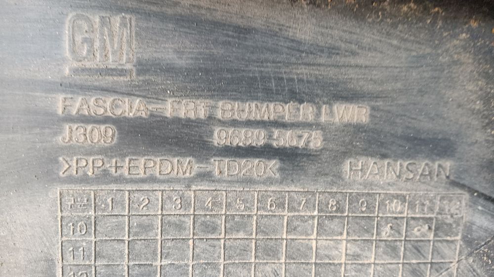 Parachoques Chevrolet Orlando para choques 2012