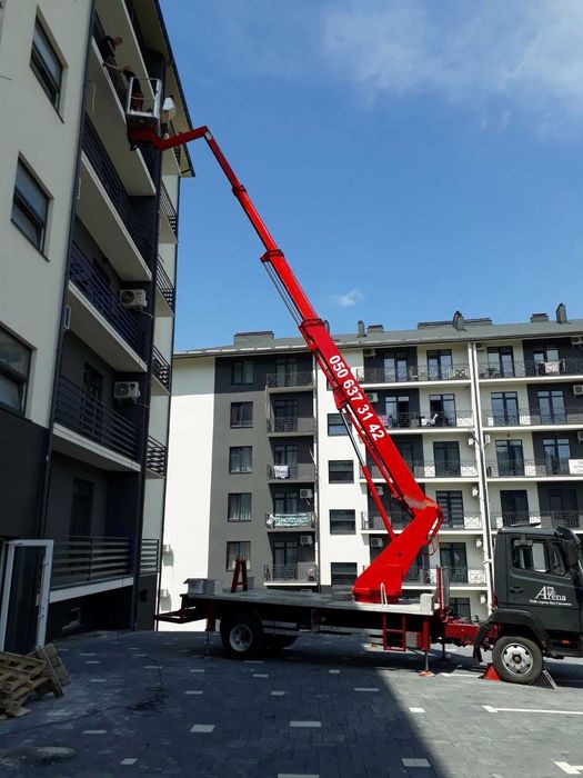 Послуги телескопічної автовишки 22м | Оренда вишки