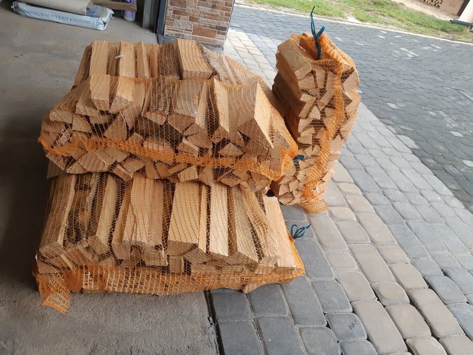 Drewno workowane kominkowe rozpałkowe