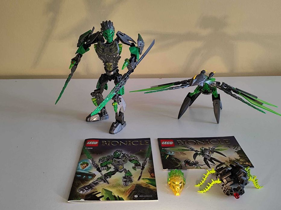 LEGO Bionicle 71305 Lewa + 71300 Uxar | 100% kompletne