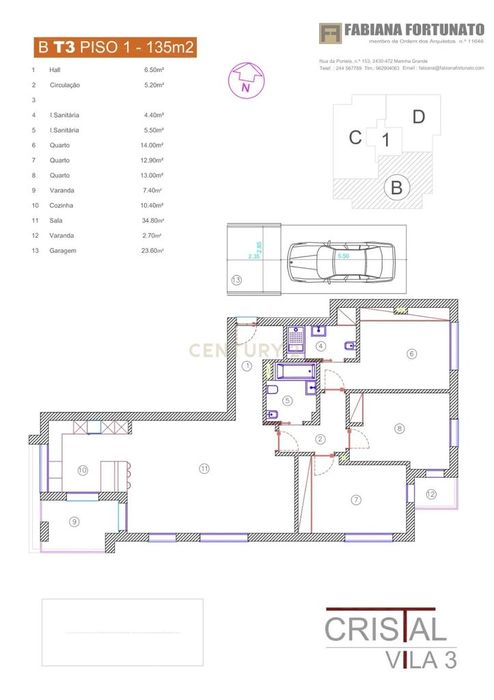 Apartamento T3, em construção, na Marinha Grande