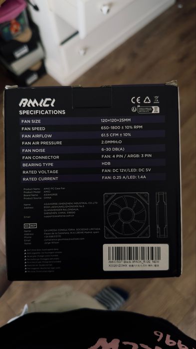 3 ventoinhas argb 120mm novas