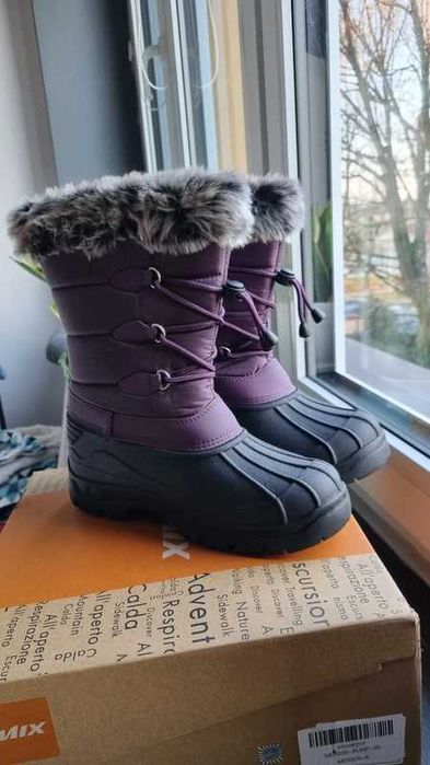 Jomix śniegowce damskie 39, buty antypoślizgowe, nowe, z futerkiem