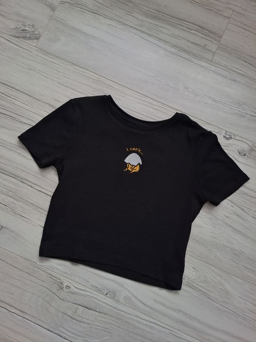 Crop top czarny na lato