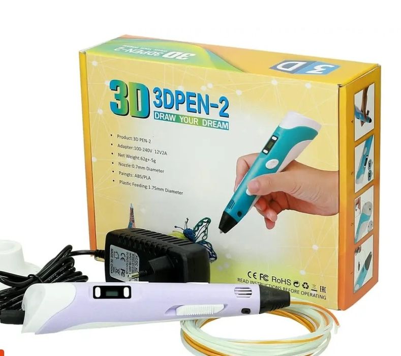 3D 3д ручка Pen 6 пен 6 + електронний планшет  коврик пластик pen3  2