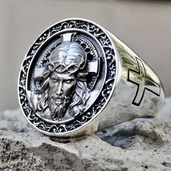 Библейское Кольцо с Изображением Иисуса Христа