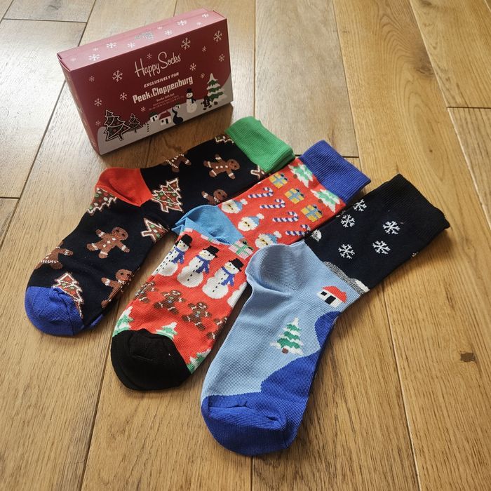 Nowy zestaw świątecznych skarpet Happy Socks 3-pack