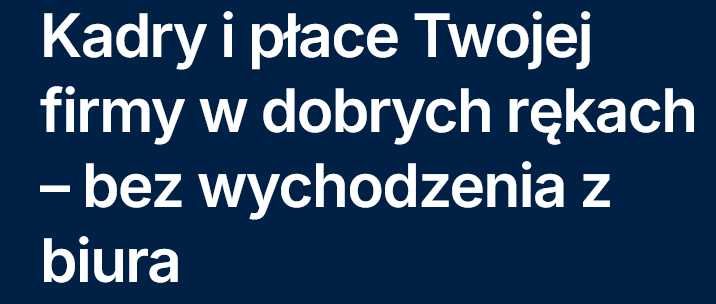 Usługi Kadrowo - Płacowe
