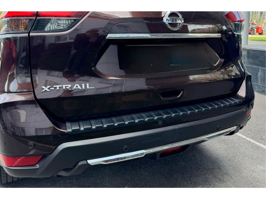 Nissan X-trail T32/Rogue 2014-2021 рр. Накладка на задній бампер EuroCap (2017-2021 рр, ABS)