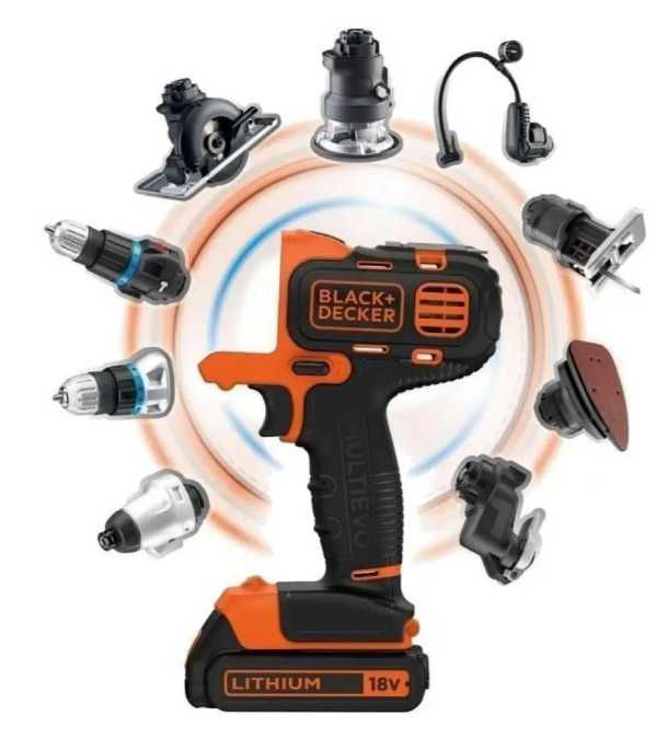 Шуроповерт многофункционал Black+Decker MT218K MultiEVO