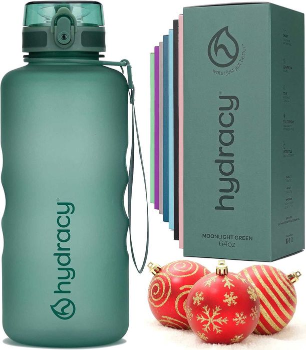 Bidon Butelka na wodę z miarką i słomką 2l  Termopokrowiec HYDRACY