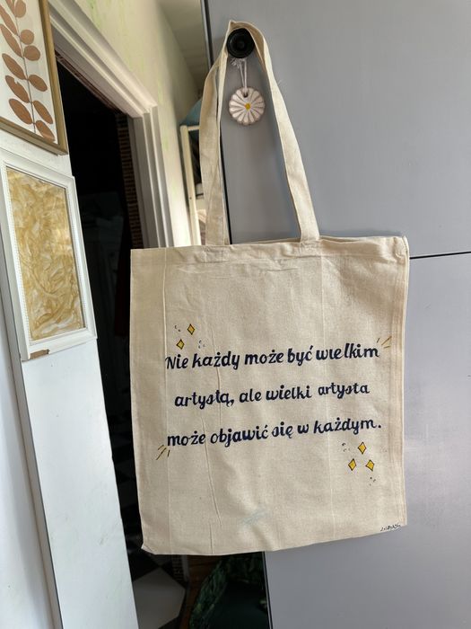 Bawełniana torba  Disney ratatuj cytat boho Pinterest vintage