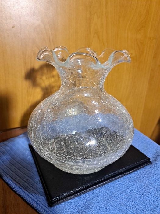 Ваза, стекло,  интересная,  Германия, интнрьер,  Декор