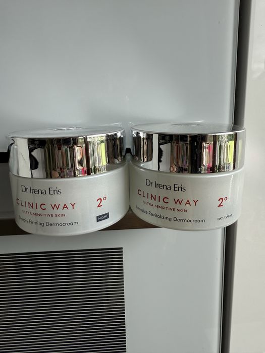 Nowe kremy na dzien na noc po 50 ml Clinic Way 2 2 sztuki