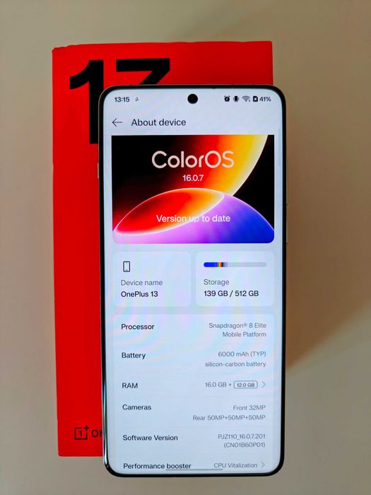 OnePlus 13 16GB/512GB (Versão CN / ColorOS) - Como Novo + Extras