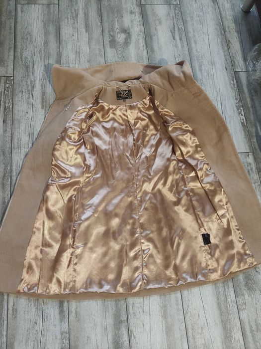 Пальто жіноче демісезон, пальто бежеве, розмір 42 (S)