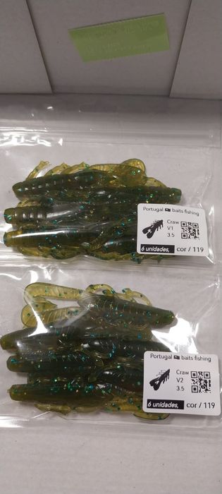 Vinis de pesca.. pacotes de  6 e 8  várias cores e modelos