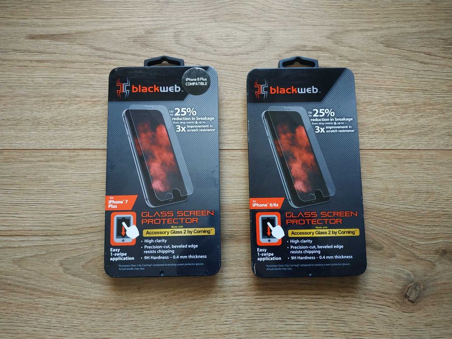 Захисне скло BlackWeb на iPhone 6 6s 7 8 Plus se защитное стекло айфон