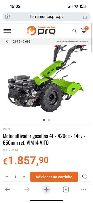 Moto cultivador 14cv 420cc