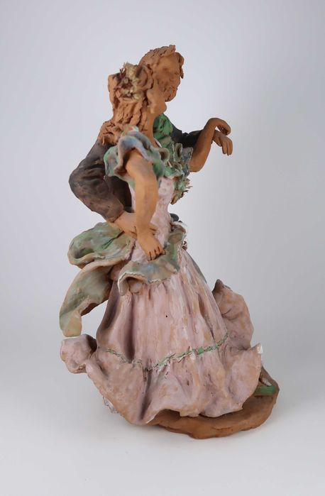 Antonieta Roque Gameiro - Grupo Escultórico em Barro 34 cm
