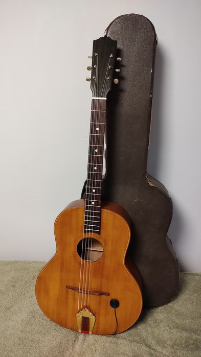 Gypsy jazz guitar Hans Hau lutnicza gitara elektroakustyczna CASE !!