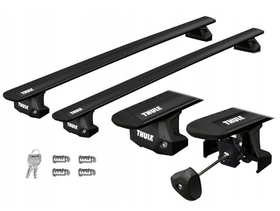 THULE: belki WingBar Evo Black + stopy Fixpoint Evo